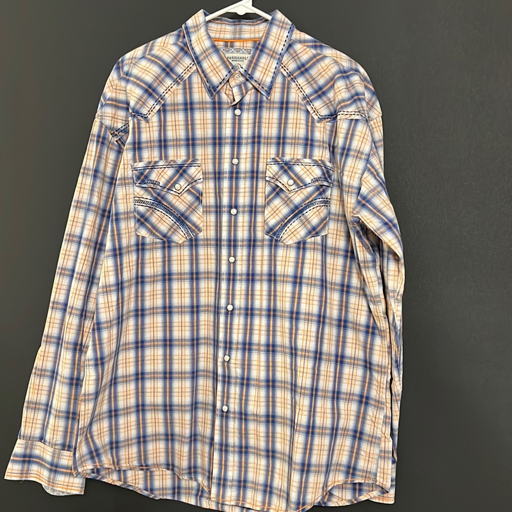 Panhandle Rough Stock. XL. Orange/Blue/White.
